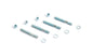 Cometic Gasket Automotive Carburetor Studs 2 1/2 In Zinc Plated; Set Of 4 With Washers And Nuts