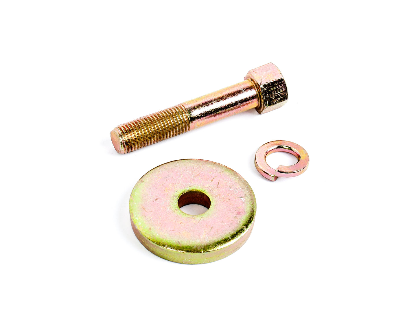 Cometic Gasket Automotive Harmonic Balancer Bolt Kit 7/16 - 20 X 2.25 In; Grade 8 Bolt With Tall Hex Head And Extra Thick Ground Washer With Zinc Dichromate Gold Finish