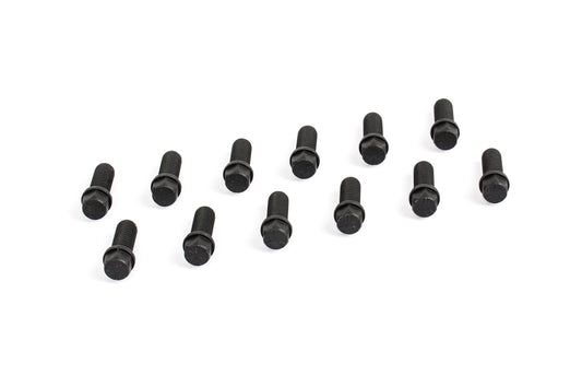 Cometic Gasket Automotive Header Bolts 3/8 - 16 X 1 In; Grade 5 Black Oxide Finish With Compact Hex Head