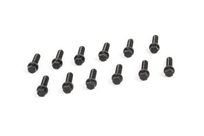 Cometic Gasket Automotive Header Bolts M8 - 1.25 X 25mm; Grade 5 Carbon Steel Comes With Compact Head And Black Oxide Finish