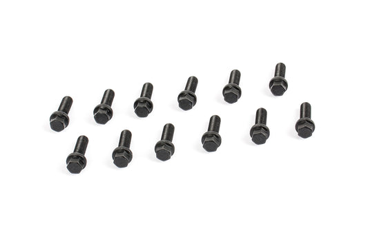 Cometic Gasket Automotive Header Bolts M8 - 1.25 X 25mm; Grade 5 Carbon Steel Comes With Compact Head And Black Oxide Finish