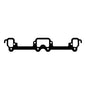 Cometic Gasket Automotive Chrysler LA V8 .064 In ArmorCore Exhaust Manifold Gasket Set; With 4 BBL Carburetor