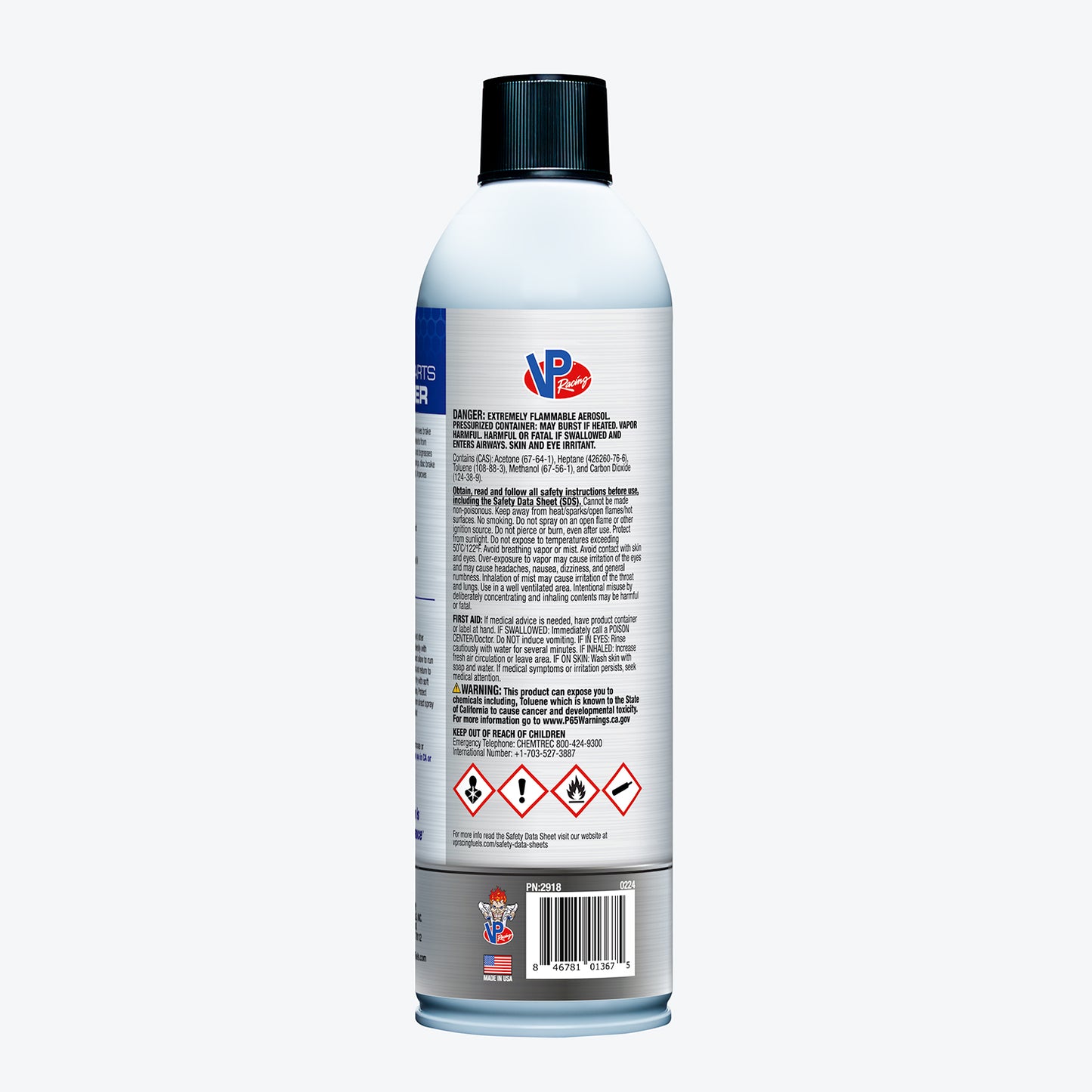 VP POWERSPORTS BRAKE PARTS CLEANER AEROSOL 14OZ