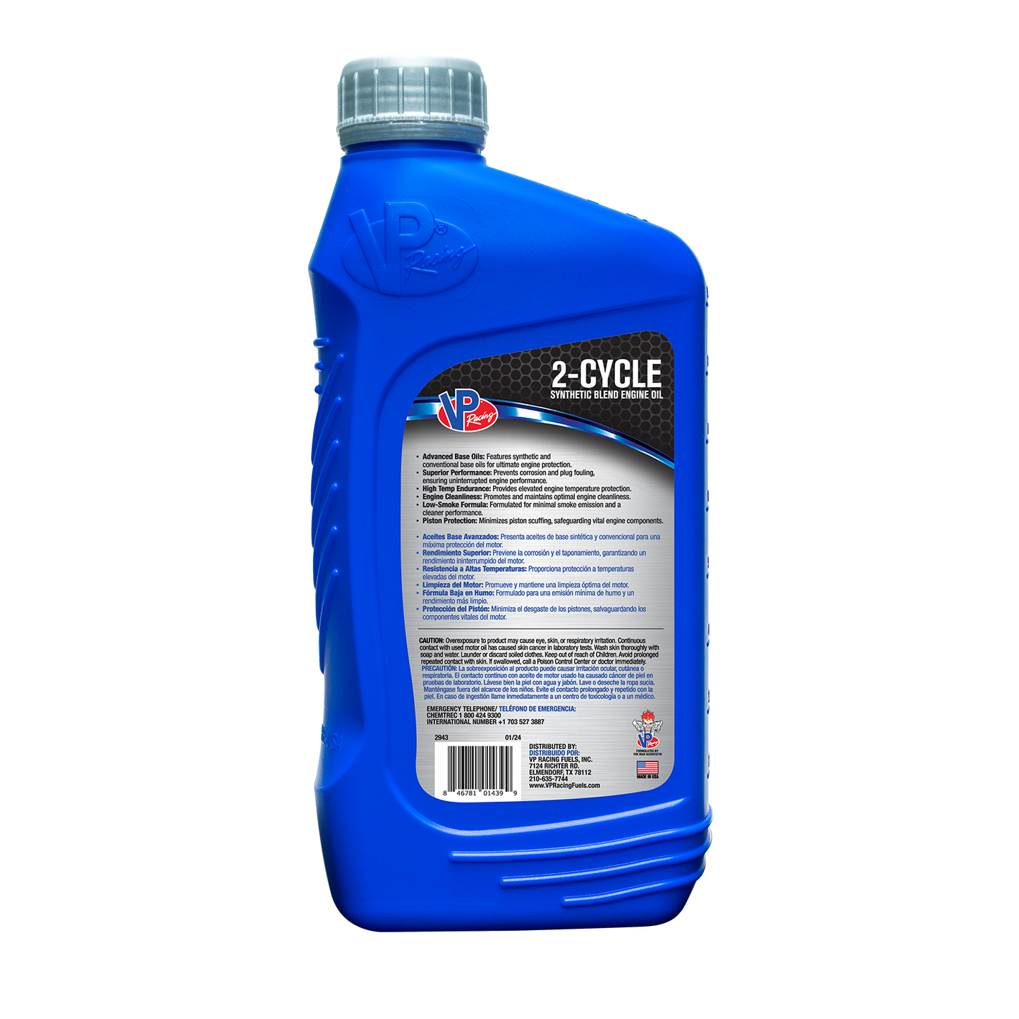 VP Powersports 2T Semi-Synthetic Engine Oil QT