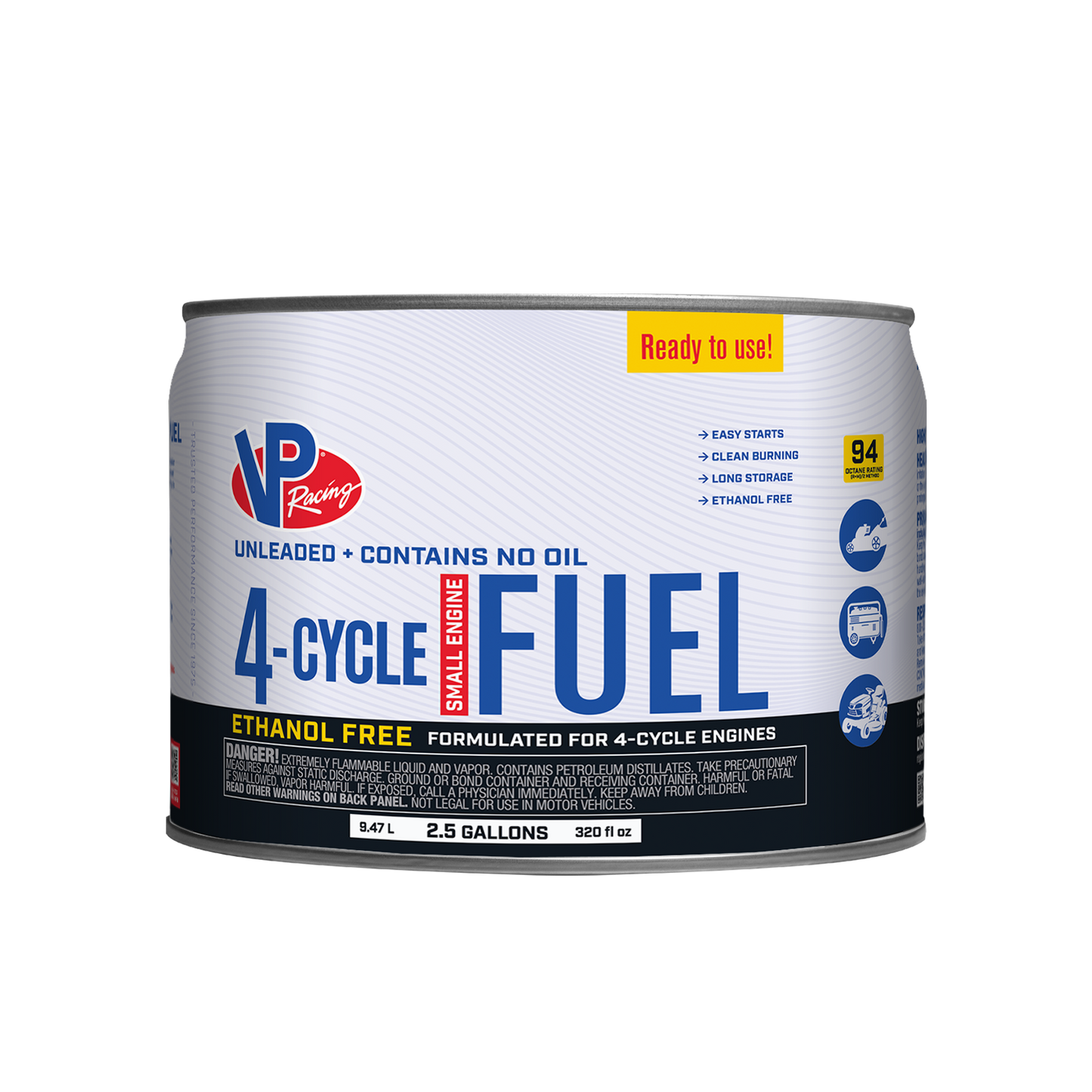 VP 4 CYCLE FUEL 2.5 GAL PAIL