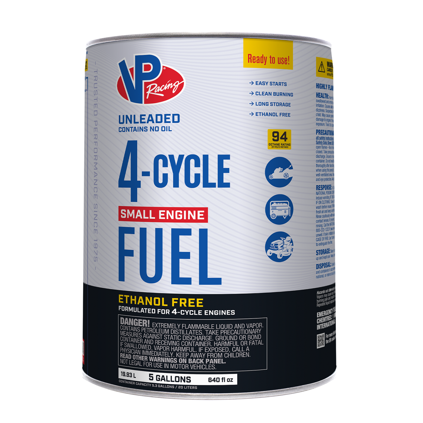 4-Cycle Small Engine Fuel 5 Gallon Pail