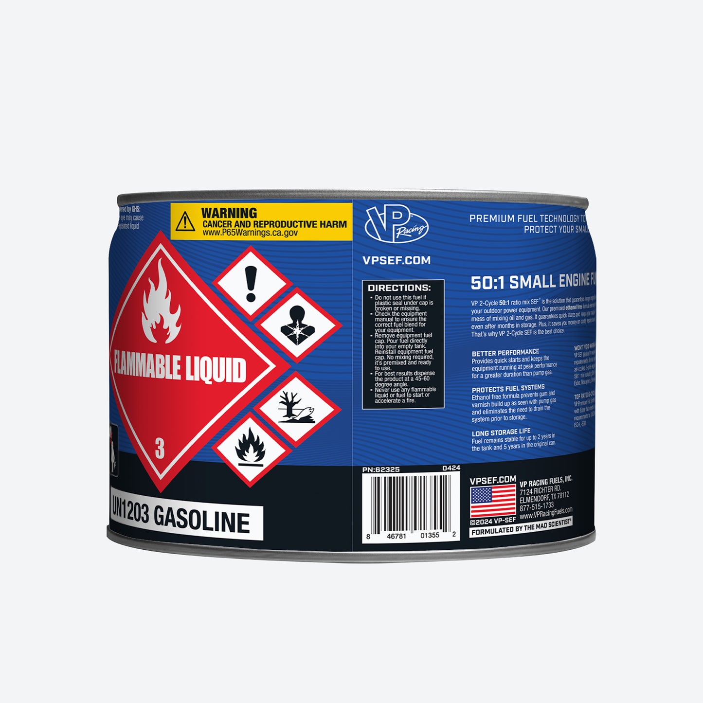 VP 50:1 FUEL 2.5 GAL PAIL