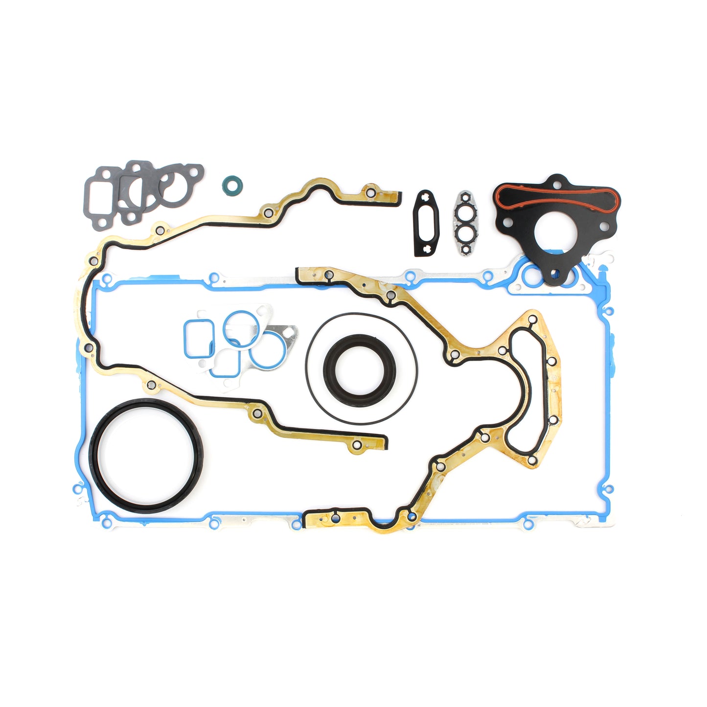 Cometic Gasket Automotive GM LS Gen-3/4 Small Block V8 Bottom End Gasket Kit; With Recessed Cam Plate Bolts