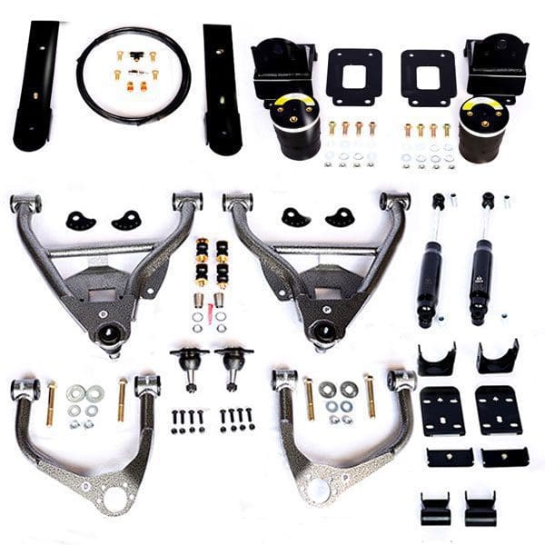 IHC Suspension - 2019-PRESENT GM1500 4/6 LOWERING KIT W/ HELPER BAGS (SINGLE CAB) - IHC-GM1922CK-46