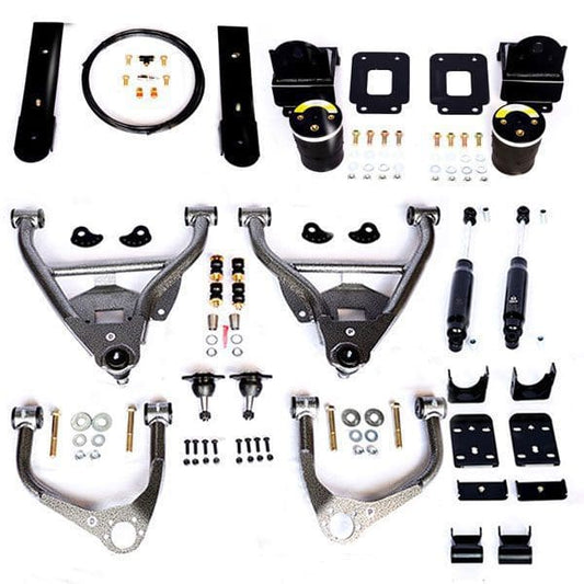 IHC Suspension - 2019-PRESENT GM1500 4/6 LOWERING KIT W/ HELPER BAGS (SINGLE CAB) - IHC-GM1922CK-46