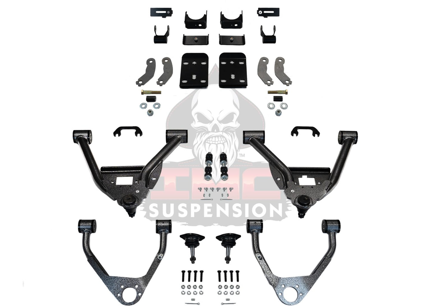 IHC Suspension - 2007-2016 GM1500 (CAST) DENALI EXTENDED/CREW CAB 4/6 LOWERING KIT - IHC-DENALI-GM0713CK-46CC
