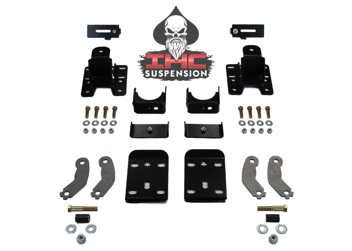 IHC Suspension - 2007-2018 GM1500 DENALI 5" EXTENDED/CREW CAB REAR LOWERING KIT - IHC-DENALI-GM0718RK-5CC