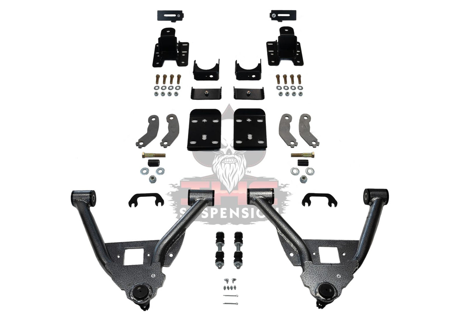 IHC Suspension - 2014-2018 GM1500 (ALUMINUM & STAMPED) DENALI EXTENDED/CREW CAB 3/5 LOWERING KIT - IHC-DENALI-GM1418CK-35CC