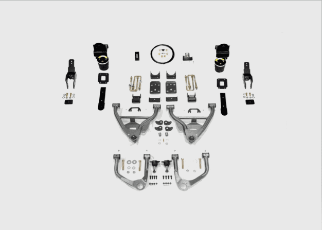 IHC Suspension - 2019-PRESENT GM1500 DENALI 3/5 LOWERING KIT W/ HELPER BAGS - IHC-DENALI-GM1922CK-35