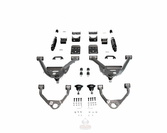 IHC Suspension - 2007-2016 GM1500 (CAST) 4/6 LOWERING KIT EXTENDED/CREW CAB - IHC-GM0713CK-46CC