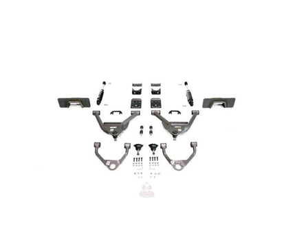 IHC Suspension - 2007-2016 GM1500 (CAST) 5/7 LOWERING KIT EXTENDED/CREW CAB W/ WELD ON C-NOTCH - IHC-GM0713CK-57CCW