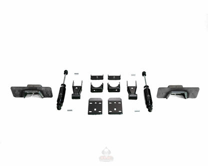 IHC Suspension - 2007-2018 GM1500 7" REAR LOWERING KIT SINGLE CAB W/ WELD ON C-NOTCH - IHC-GM0718RK-7SCW