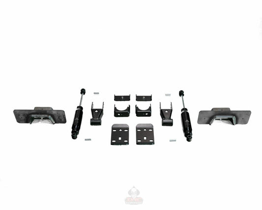 IHC Suspension - 2007-2018 GM1500 7" REAR LOWERING KIT SINGLE CAB W/ WELD ON C-NOTCH - IHC-GM0718RK-7SCW