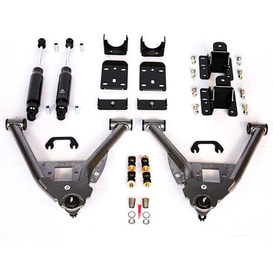 IHC Suspension - 2014-2018 GM1500 (ALUMINUM/STAMPED) 3/5 LOWERING KIT EXTENDED/CREW CAB - IHC-GM1418CK-35CC