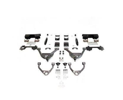 IHC Suspension - 2014-2018 GM1500 5/7 LOWERING KIT EXTENDED/CREW CAB W/ BOLT ON C-NOTCH - IHC-GM1418CK-57CC