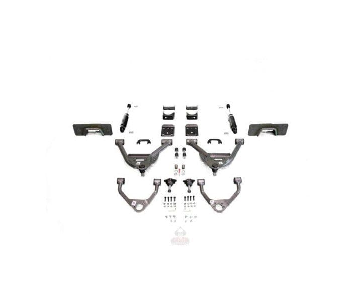 IHC Suspension - 2014-2018 GM1500 5/7 LOWERING KIT EXTENDED/CREW CAB W/ WELD ON C-NOTCH - IHC-GM1418CK-57CCW