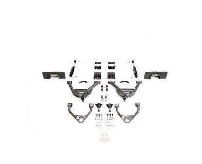 IHC Suspension - 2014-2018 GM1500 5/7 LOWERING KIT EXTENDED/CREW CAB W/ WELD ON C-NOTCH - IHC-GM1418CK-57CCW