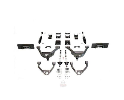 IHC Suspension - 2014-2018 GM1500 5/7 LOWERING KIT SINGLE CAB W/ WELD ON C-NOTCH - IHC-GM1418CK-57SCW