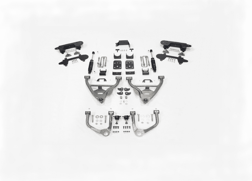 IHC Suspension - 2019-PRESENT GM1500 4/6 LOWERING KIT W/ BOLT ON C-NOTCH (ALL CABS) - IHC-GM1922CK-46CC