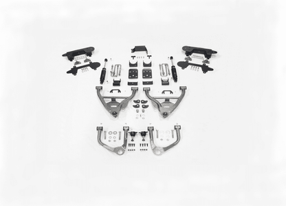 IHC Suspension - 2019-PRESENT GM1500 4/6 LOWERING KIT W/ BOLT ON C-NOTCH (ALL CABS) - IHC-GM1922CK-46CC