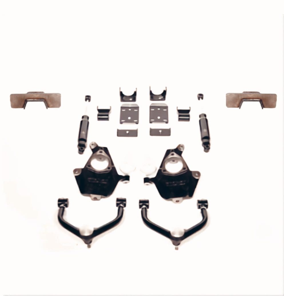 IHC Suspension - 1999-2006 (2007 CLASSIC) GM 4WD 3/5 LOWERING KIT W/ WELD ON C-NOTCH - IHC-GM9906CK-35W