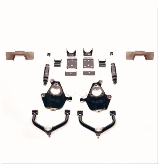 IHC Suspension - 1999-2006 (2007 CLASSIC) GM 4WD 3/5 LOWERING KIT W/ WELD ON C-NOTCH - IHC-GM9906CK-35W