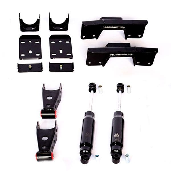 IHC Suspension - 1999-2006 (2007 CLASSIC) GM 7" REAR LOWERING KIT W/ BOLT ON C-NOTCH - IHC-GM9906RK-7