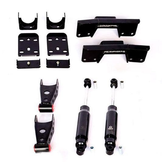 IHC Suspension - 1999-2006 (2007 CLASSIC) GM 7" REAR LOWERING KIT W/ BOLT ON C-NOTCH - IHC-GM9906RK-7
