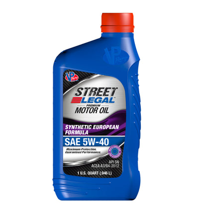 Street Legal Synthetic EURO Formula 5W-40 (SN) 12/Qt Case