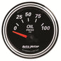 2-1/16 In. OIL PRESSURE 0-100 PSI DESIGNER BLACK II