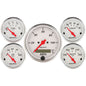 5 PC. GAUGE KIT 3-1/8 In. & 2-1/16 In.  ELEC. SPEEDOMETER ARCTIC WHITE
