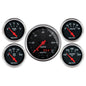 5 PC. GAUGE KIT 3-3/8 In. & 2-1/16 In.  GPS SPEEDOMETER DESIGNER BLACK