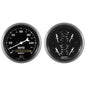 AutoMeter 2 Pc. Gauge Kit 3-3/8 in. Quad & Speedometer 240-33 Ω Old Tyme Black - ATM-1700