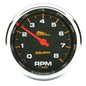 3-3/4 In. TACHOMETER 0-8000 RPM BLACK PRO-CYCLE