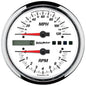 5 In. DIRECT FIT TACHOMETER/SPEEDOMETER COMBO 8K RPM/120 MPH WHITE PRO-CYCLE
