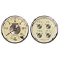 AutoMeter 2 Pc. Gauge Kit 5 in. Quad & Tach/Speedo 240-33 Ω Prestige Antique Ivory - ATM-2004
