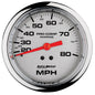 3-3/8 In. MECHANICAL SPEEDOMETER 0-80 MPH MARINE CHROME ULTRA-LITE