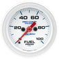 2-1/16 In. FUEL PRESSURE 0-100 PSI MARINE WHITE