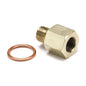 FITTING ADAPTER METRIC M10X1 MALE TO 1/8 In. NPTF FEMALE BRASS