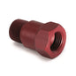 FITTING ADAPTER 3/8 In. NPT MALE ALUMINUM RED FOR MECH. TEMP. GAUGE
