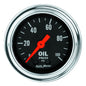 2-1/16 In. OIL PRESSURE 0-100 PSI TRADITIONAL CHROME