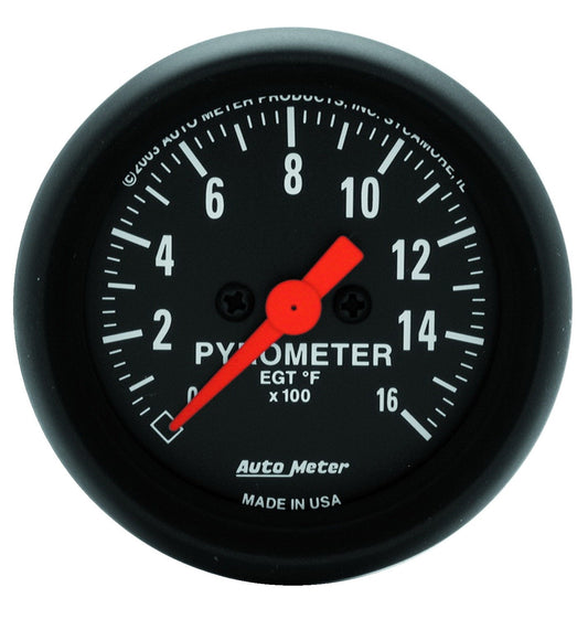 2-1/16 In. PYROMETER 0-1600 Fahrenheit Z-SERIES