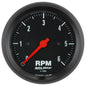 3-3/8 In. IN-DASH TACHOMETER 0-6000 RPM Z-SERIES