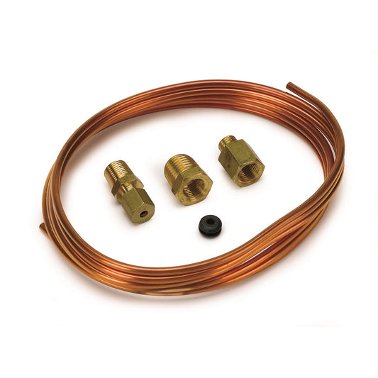 TUBING COPPER 1/8 In.  6FT. LENGTH INCL. 1/8 In. NPTF BRASS COMPRESSION FITTINGS