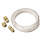 TUBING NYLON 1/8 In.  12FT. LENGTH INCL. 1/8 In. NPTF BRASS COMPRESSION FITTINGS